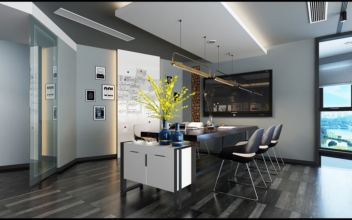 210平米新郑办公室装修设计效果图