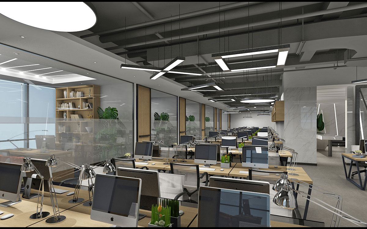 420平米新郑企业办公室设计效果图