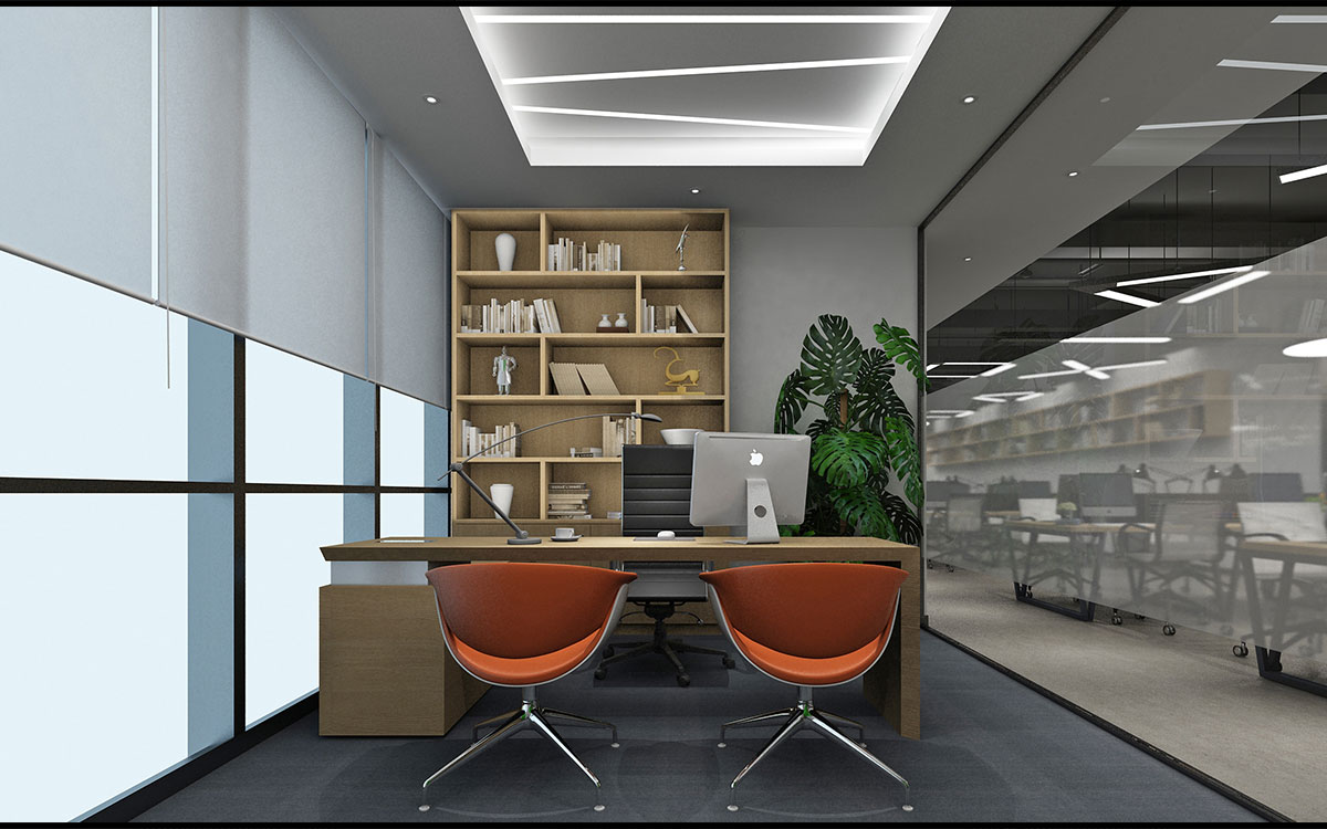 420平米新郑企业办公室设计效果图