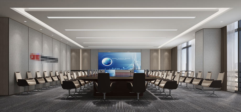 300平米新郑办公室设计施工效果图