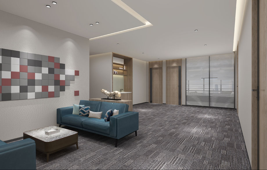 300平米新郑办公室设计施工效果图