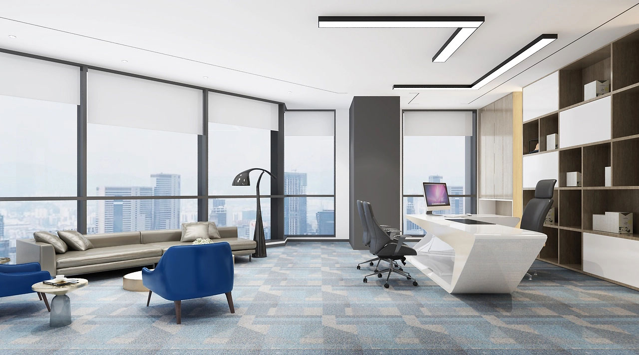 370平米新郑厂房办公室装修效果图
