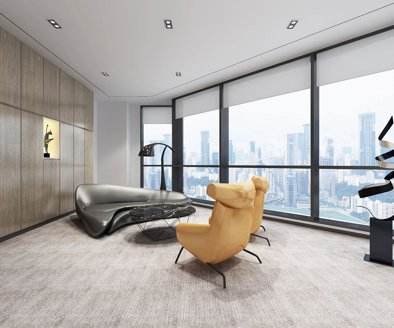 370平米新郑厂房办公室装修效果图