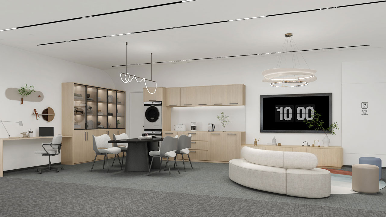 517平米新郑办公室装修设计效果图