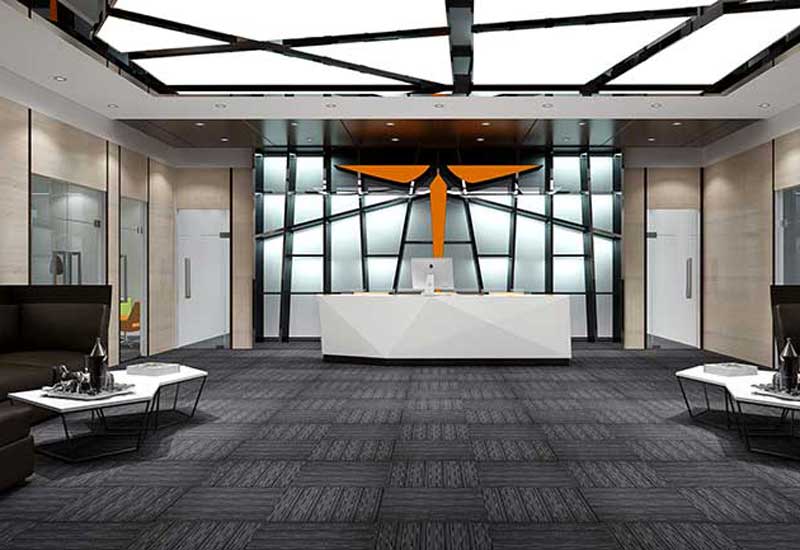 275平米新郑办公室装修施工效果图