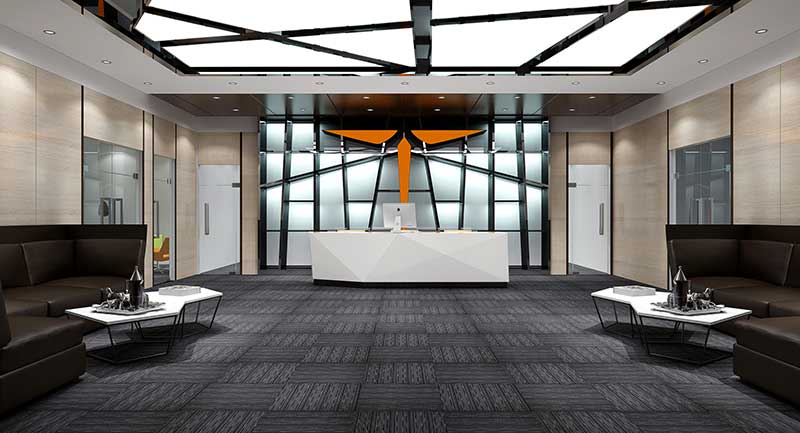 275平米新郑办公室装修施工效果图