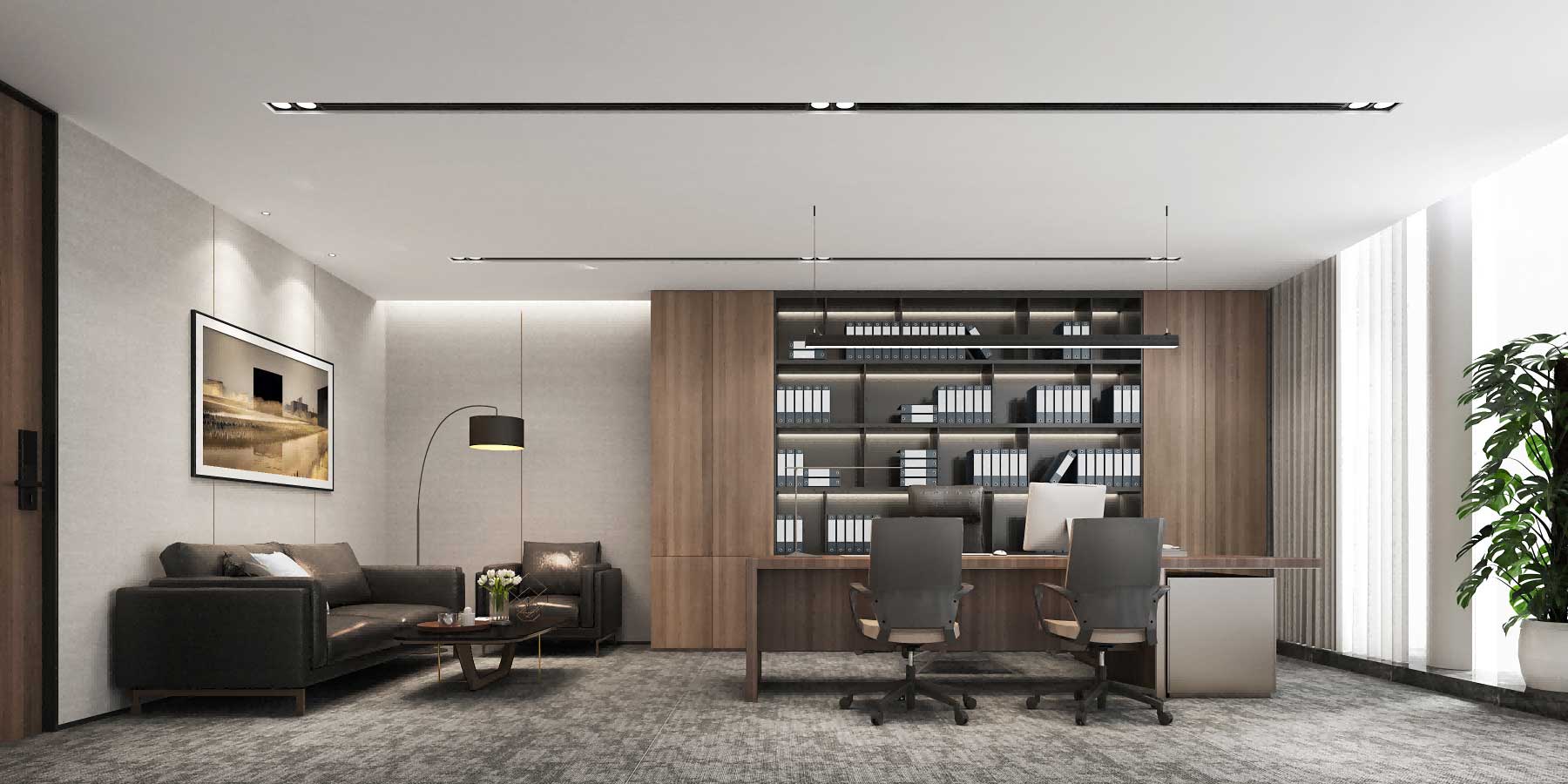 400平米新郑办公室装修设计效果图