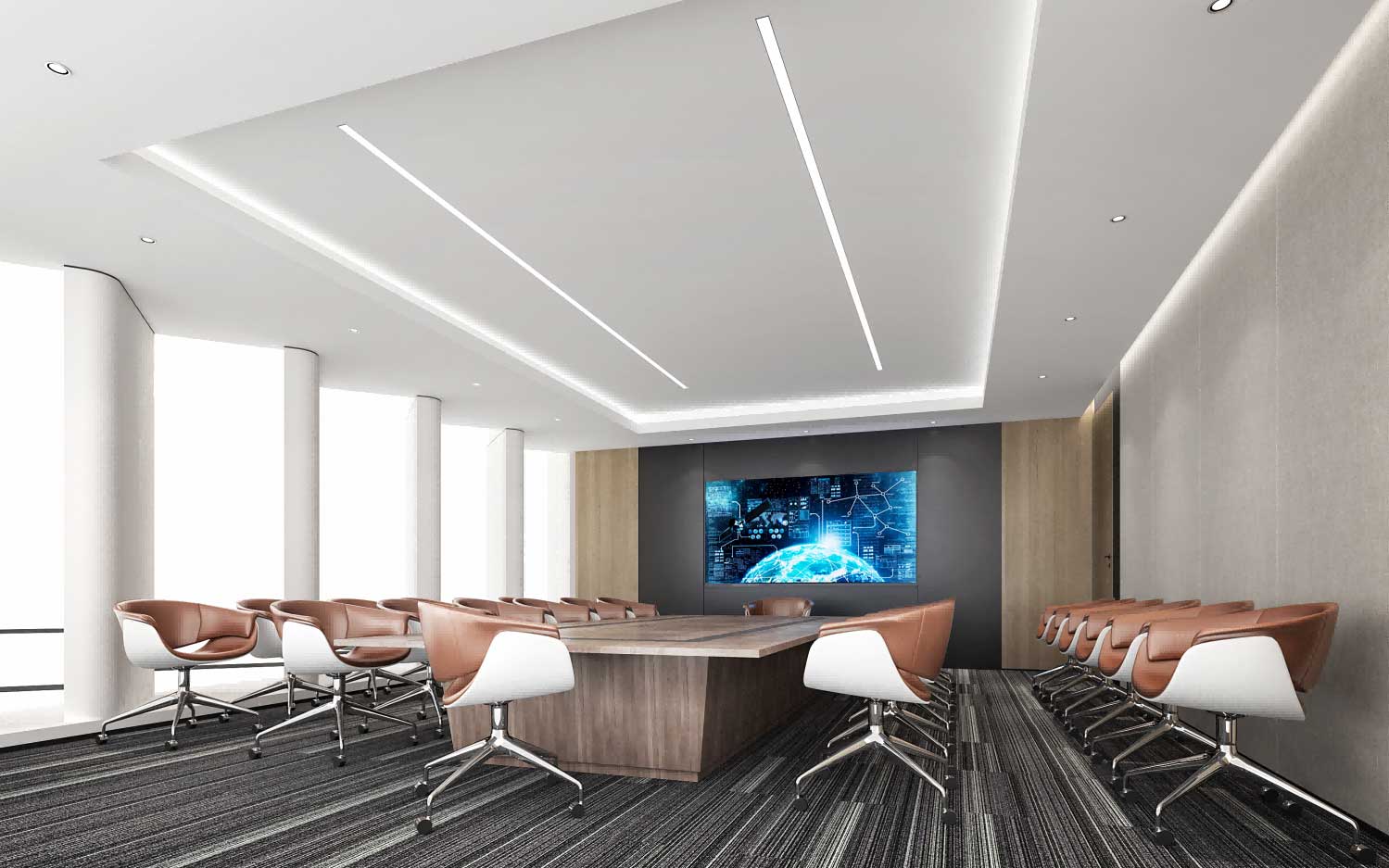 400平米新郑办公室装修设计效果图