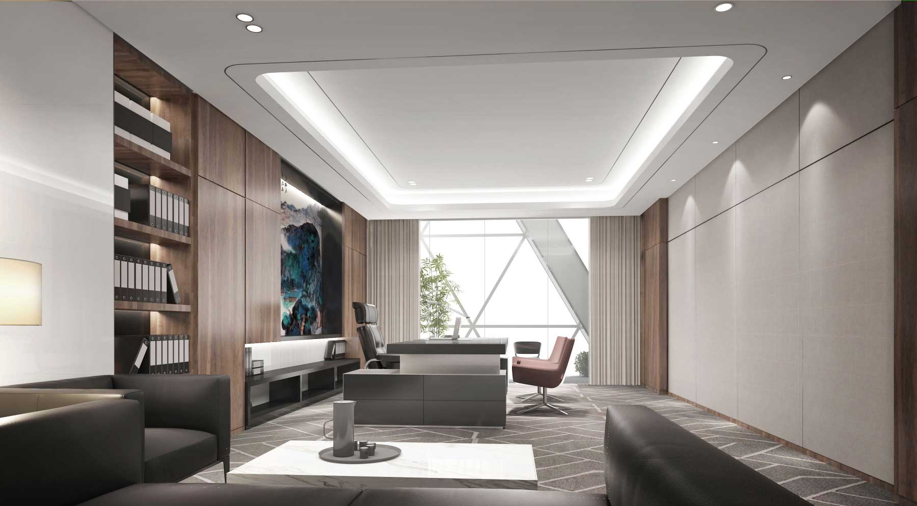 400平米新郑办公室装修设计效果图