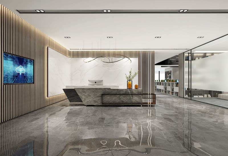 465平米新郑办公室装修施工效果图