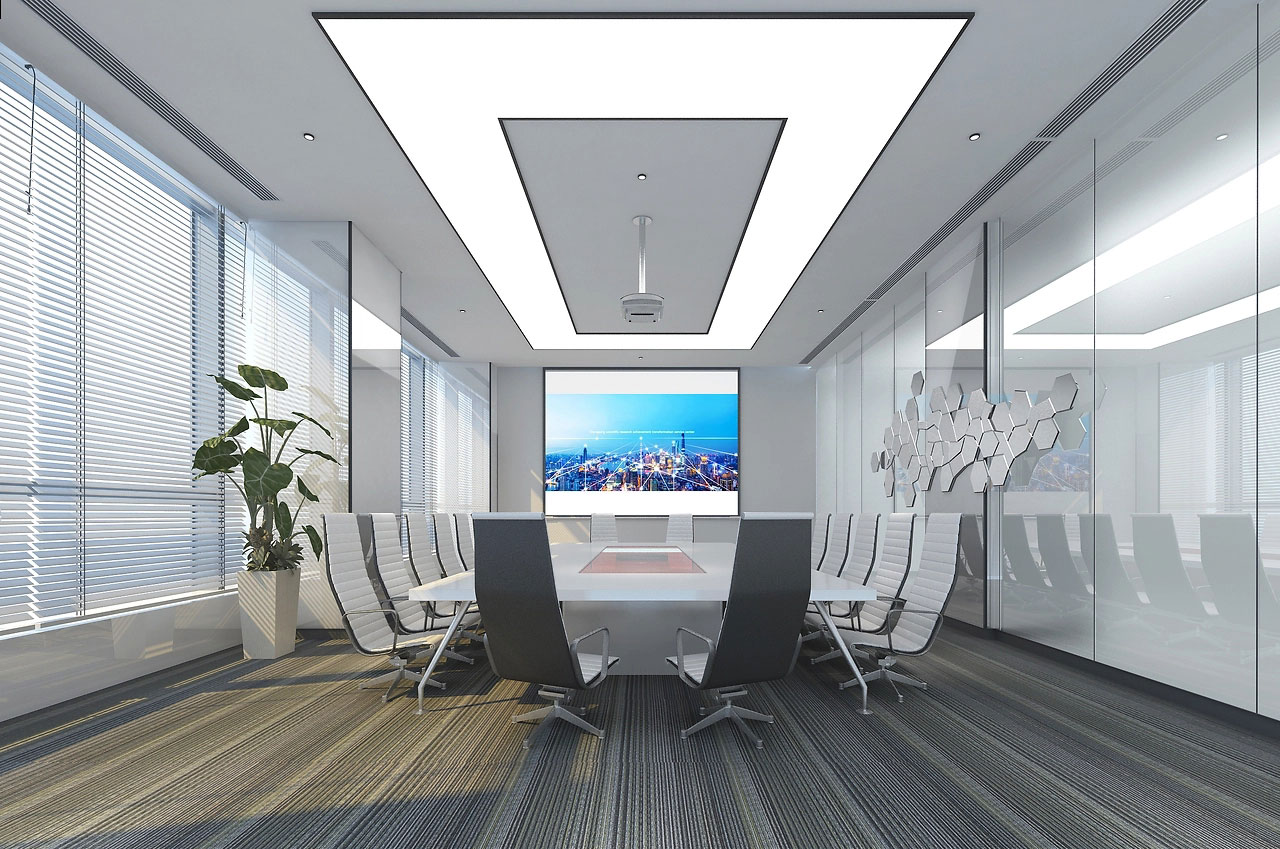 60平米新郑会议室装修设计效果图