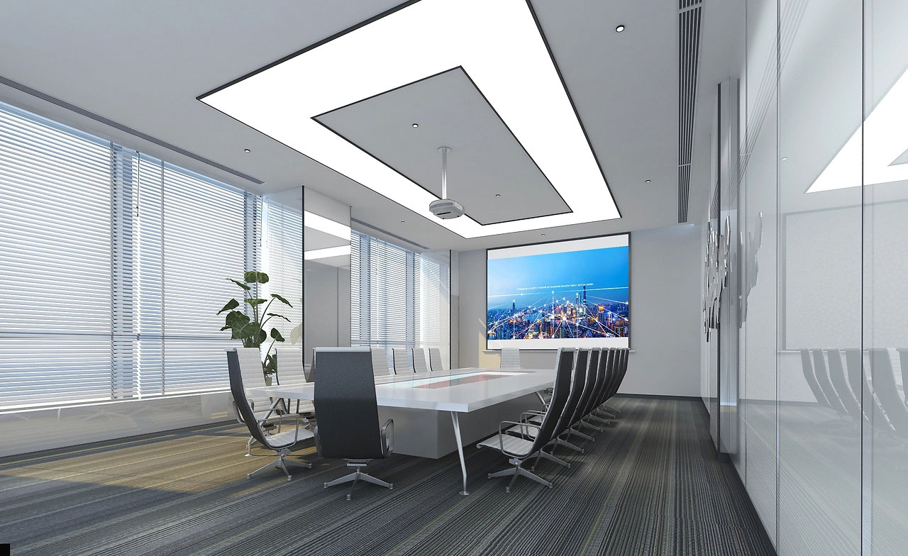 60平米新郑会议室装修设计效果图