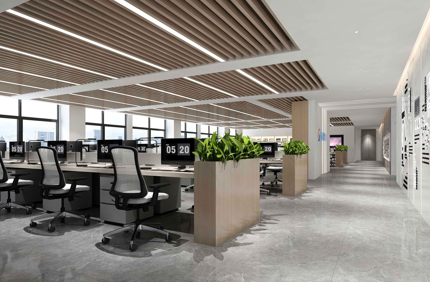 435平米新郑办公室装修设计效果图