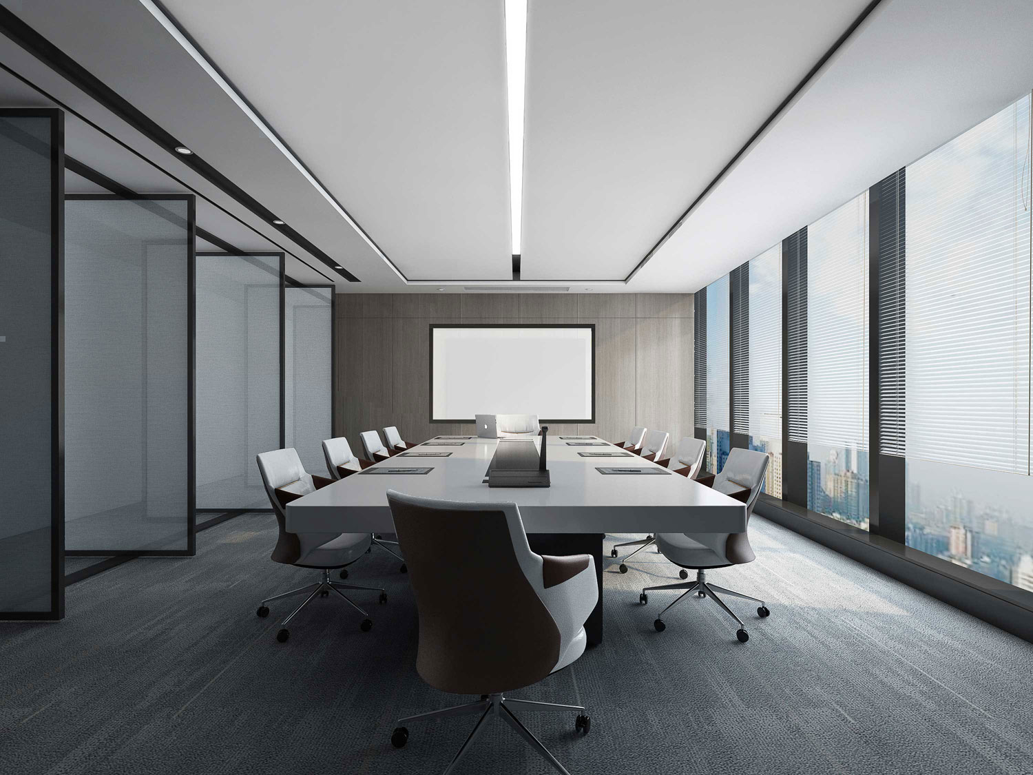 435平米新郑办公室装修设计效果图