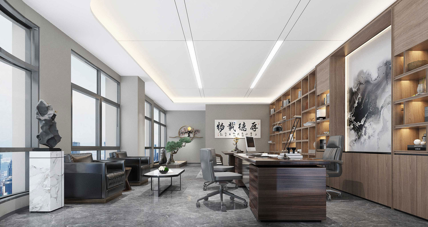 435平米新郑办公室装修设计效果图