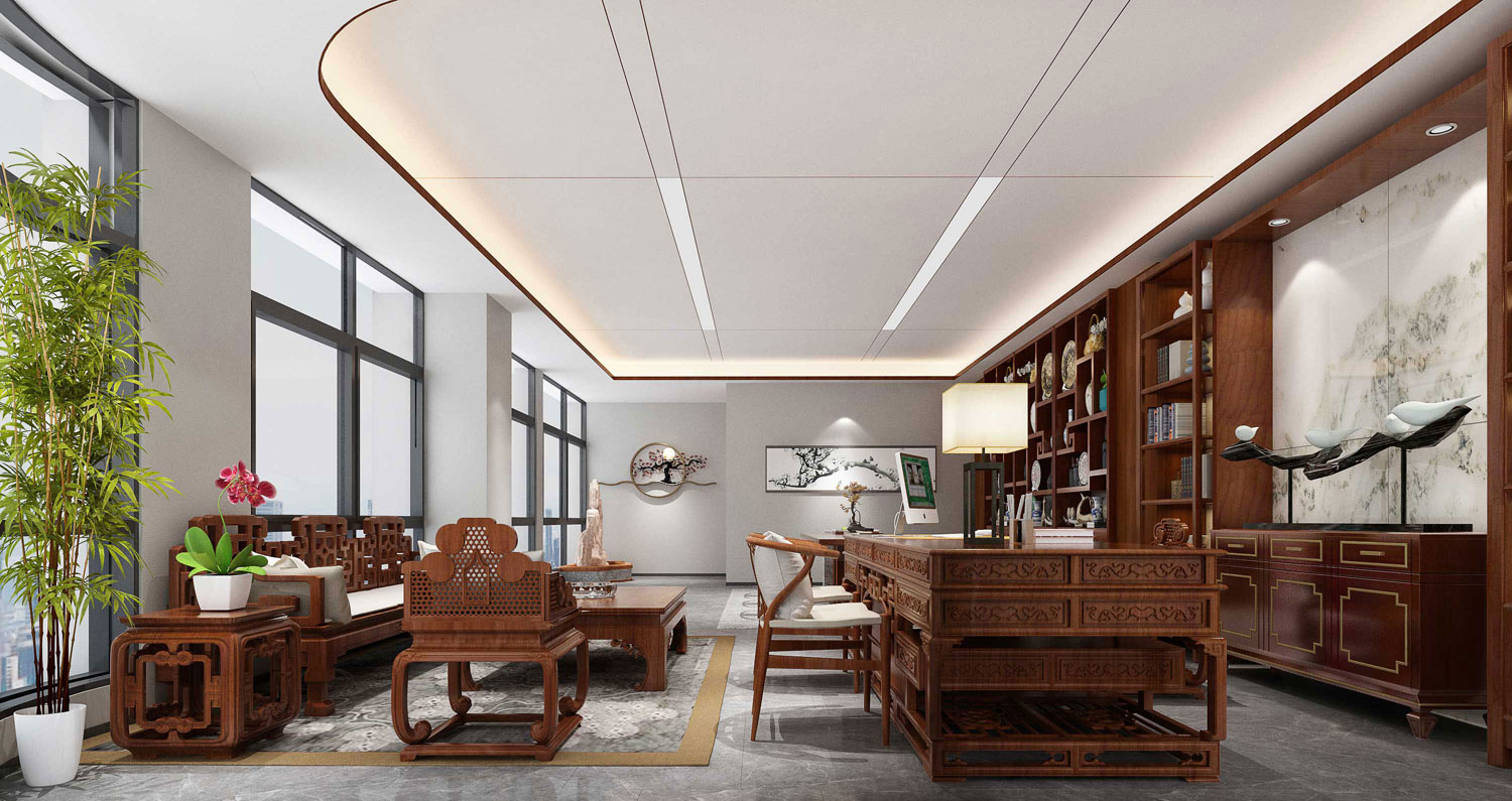 435平米新郑办公室装修设计效果图
