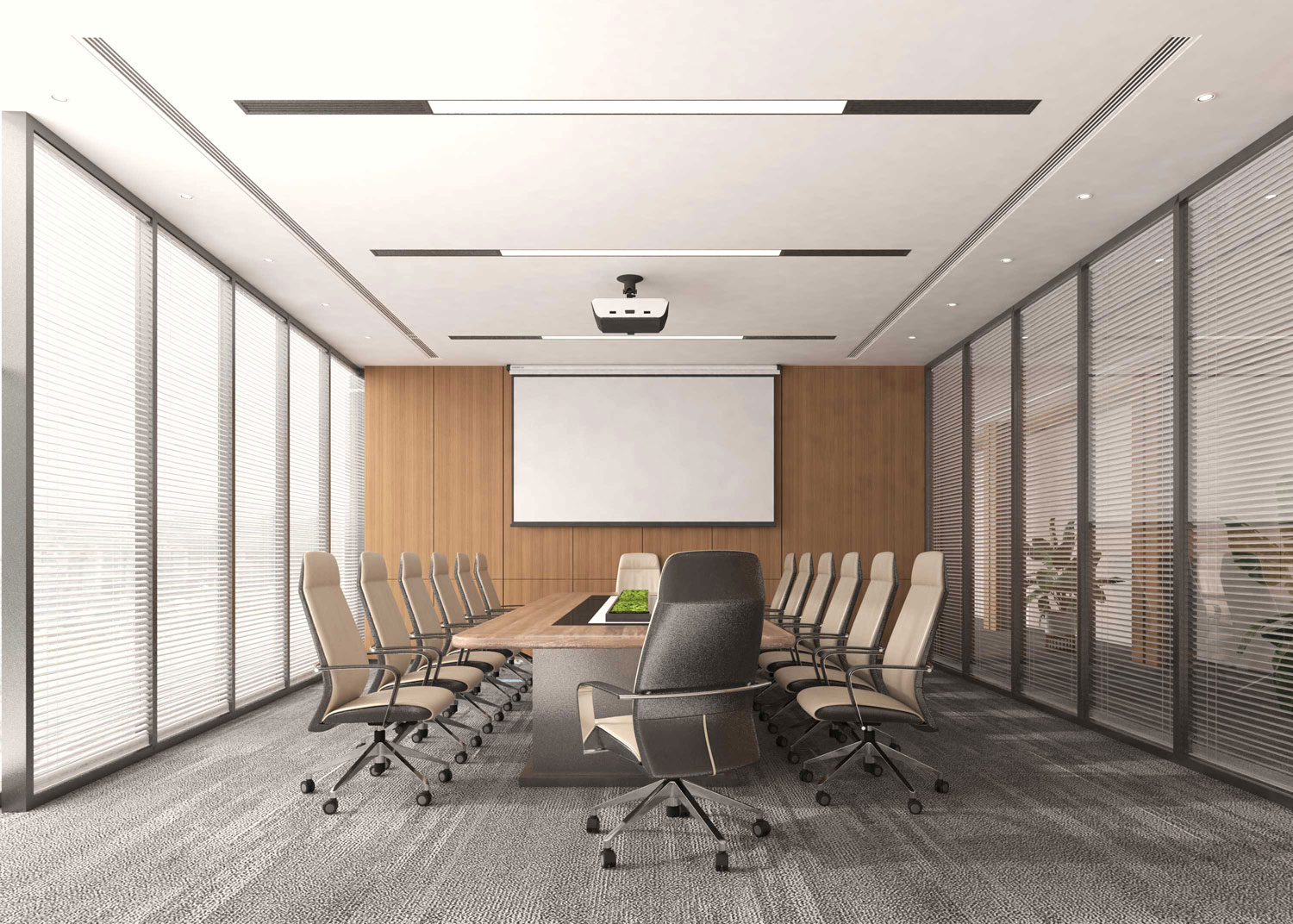 435平米新郑办公室装修设计效果图