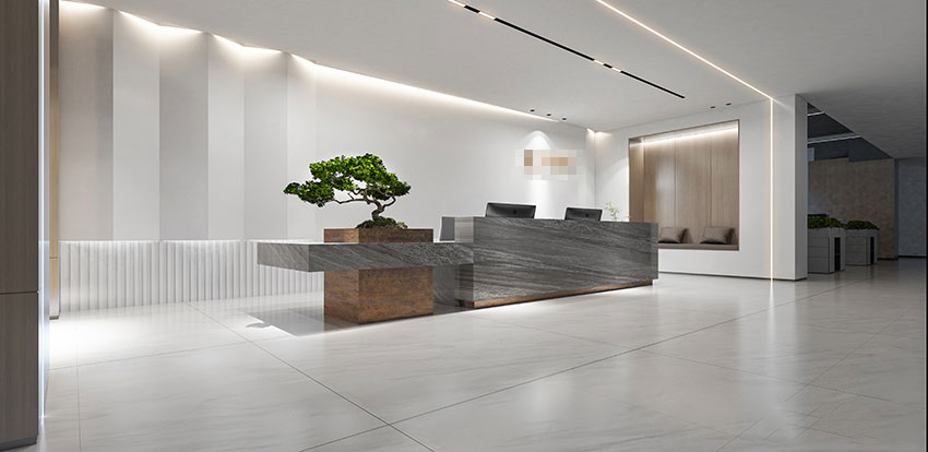 350平米新郑办公室装修施工效果图