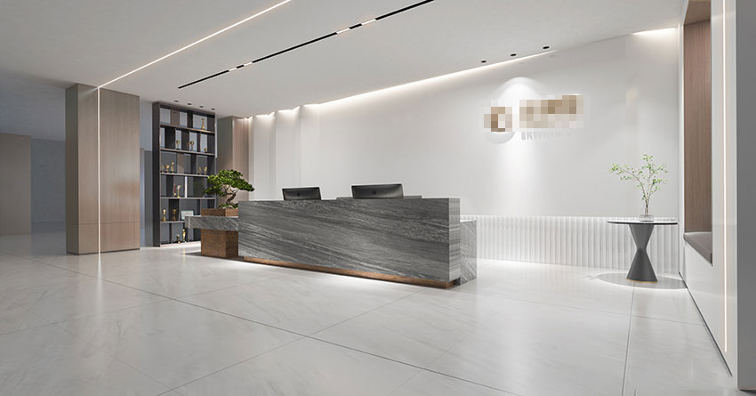 350平米新郑办公室装修施工效果图