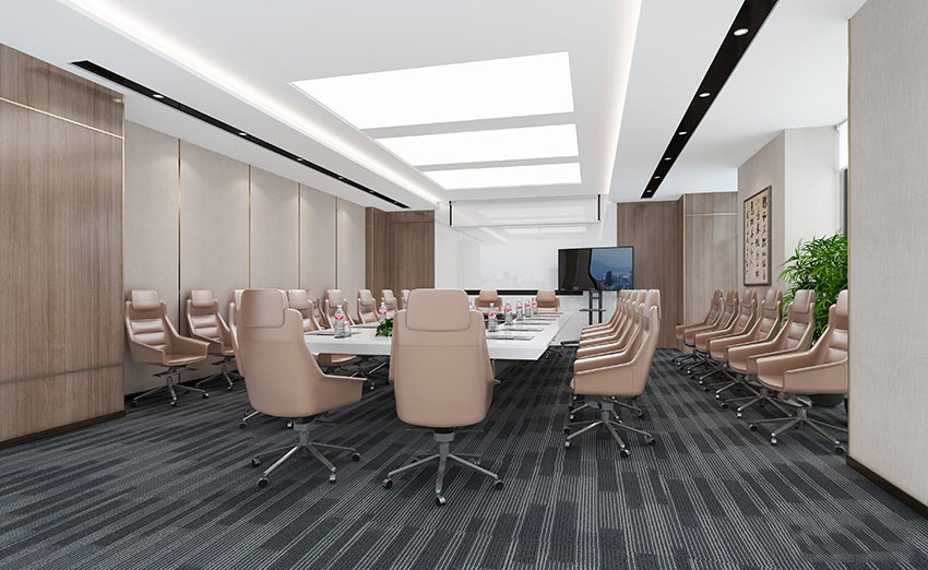 350平米新郑办公室装修施工效果图