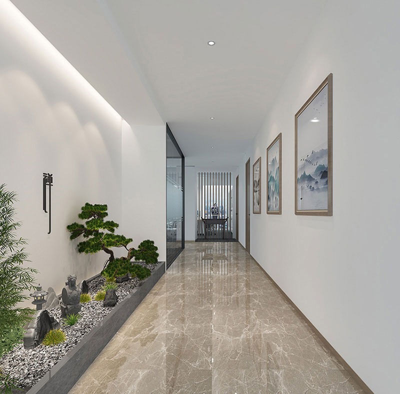 350平米新郑办公室装修施工效果图