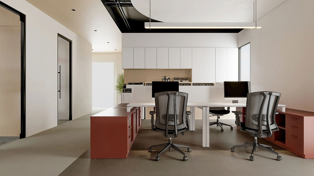 254平米新郑办公室设计施工效果图