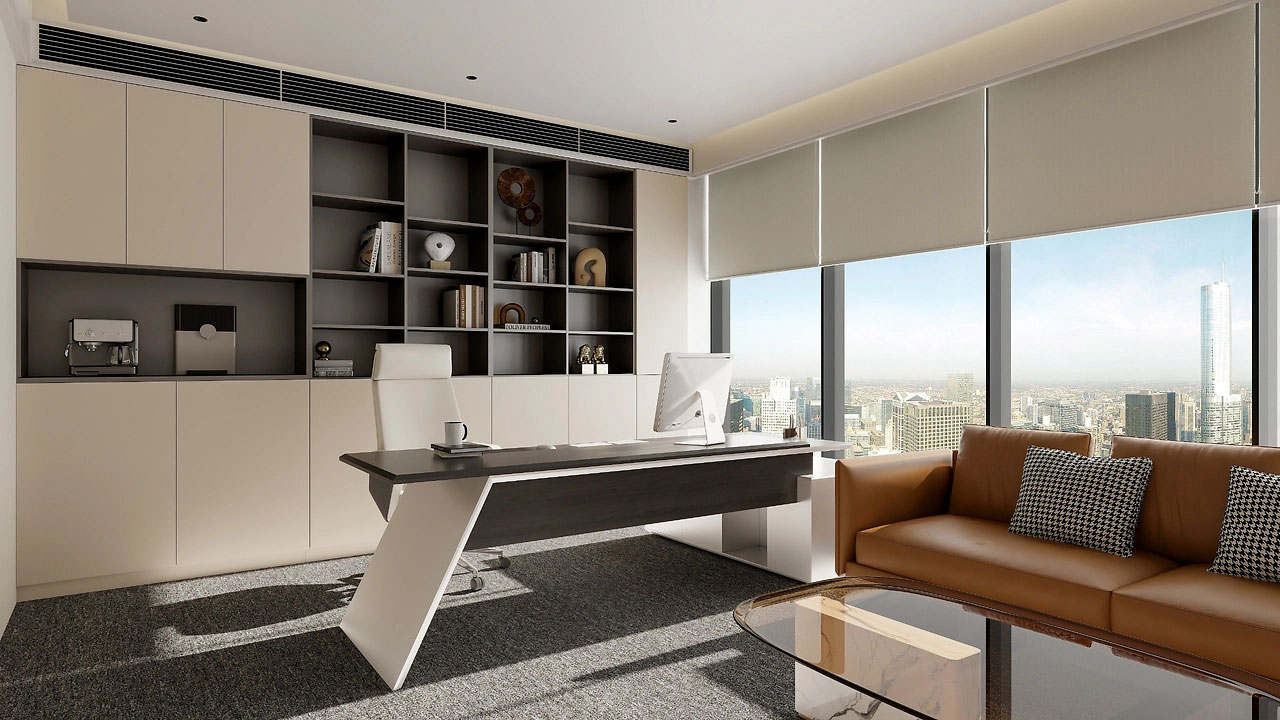 254平米新郑办公室设计施工效果图