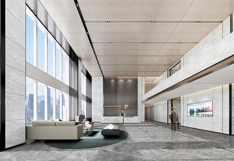 2000平米新郑办公楼装修设计效果图