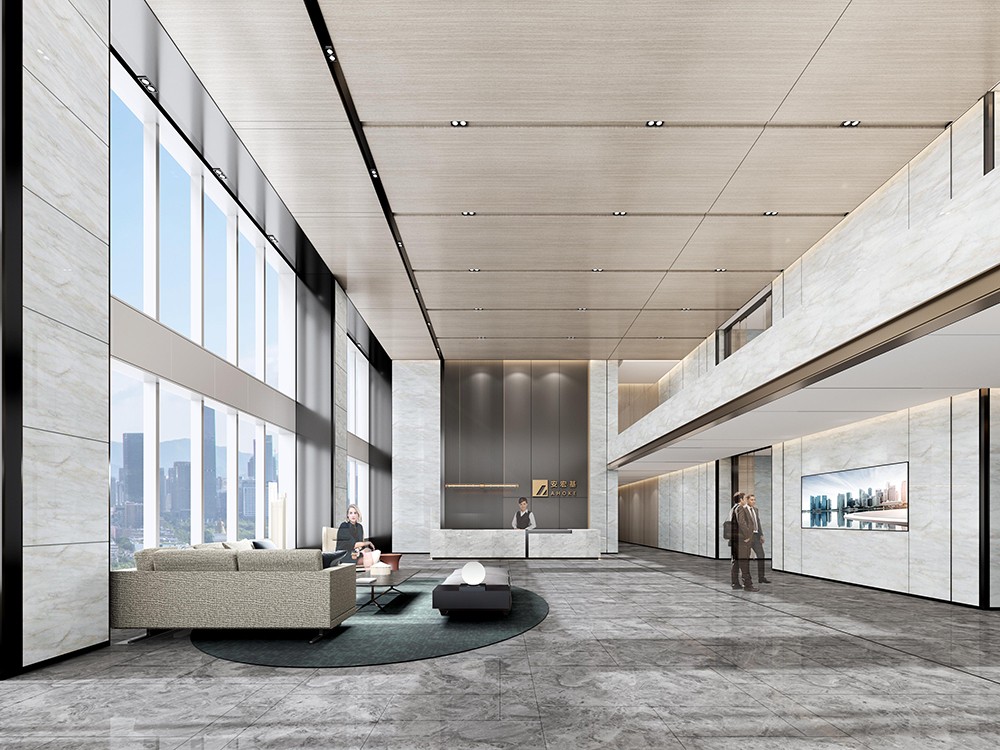 2000平米新郑办公楼装修设计效果图