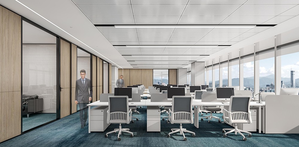 2000平米新郑办公楼装修设计效果图
