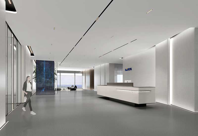 1800平米新郑企业办公楼设计效果图