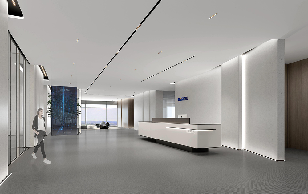 1800平米新郑企业办公楼设计效果图