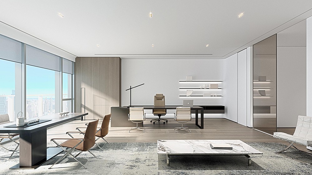 1800平米新郑企业办公楼设计效果图