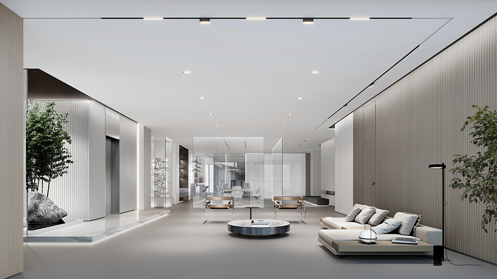 1800平米新郑企业办公楼设计效果图