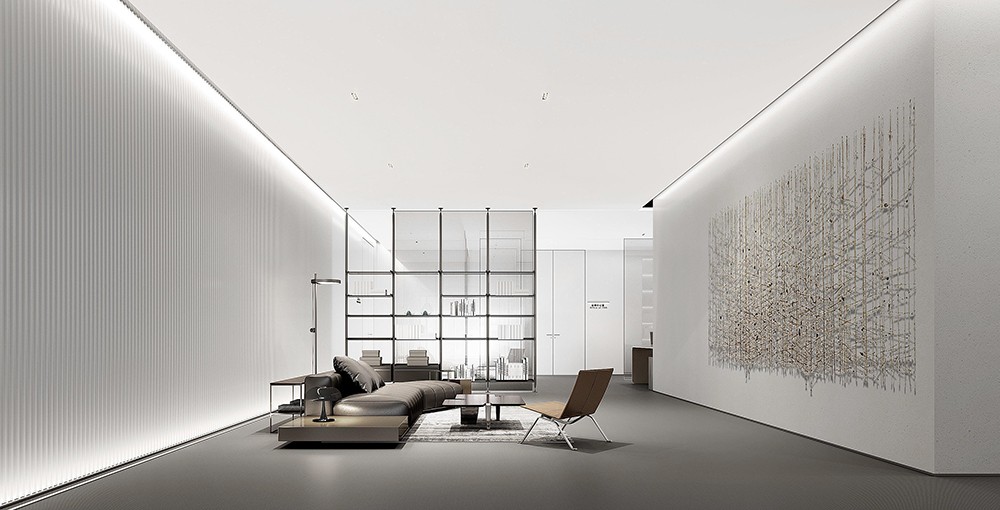 1800平米新郑企业办公楼设计效果图