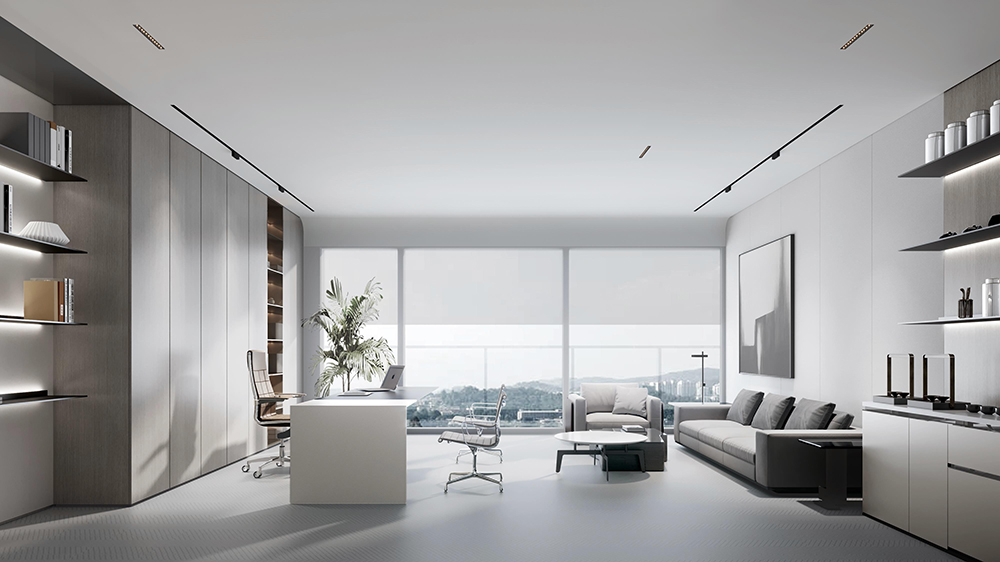 1800平米新郑企业办公楼设计效果图