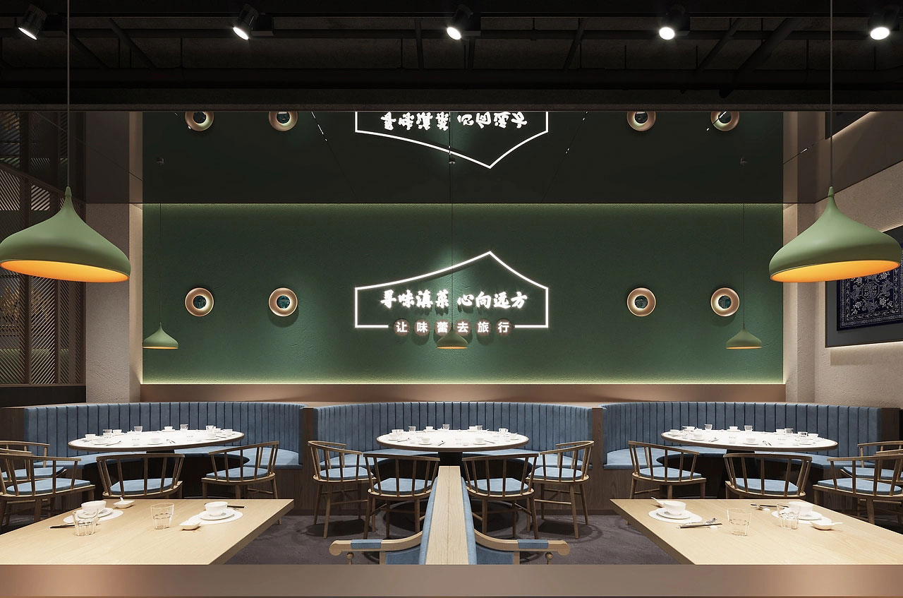 230平米新郑中餐厅装修设计效果图