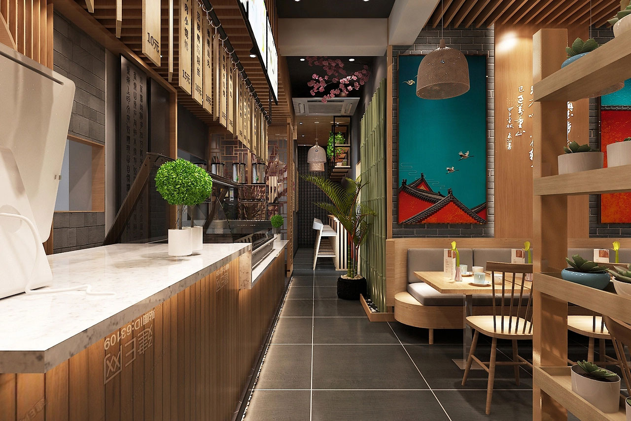 320平米新郑中餐馆装修设计效果图