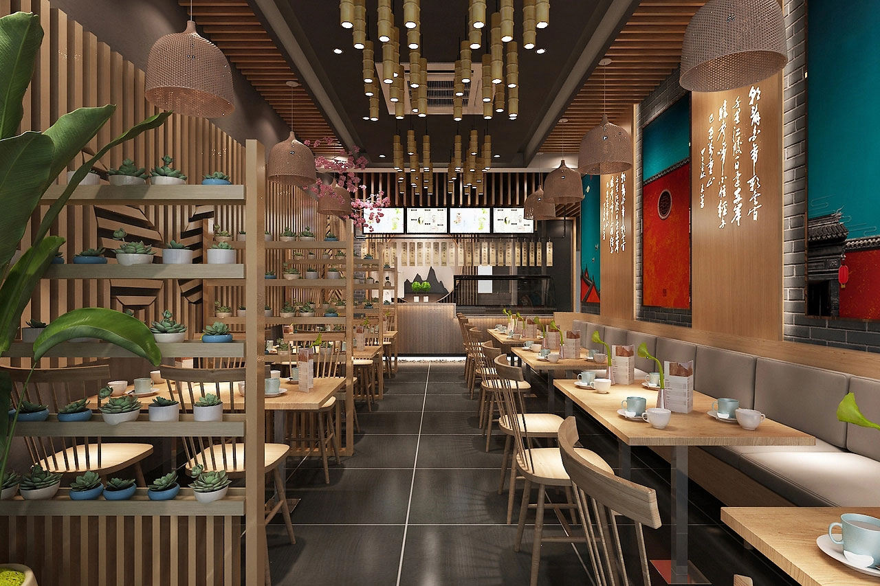 320平米新郑中餐馆装修设计效果图