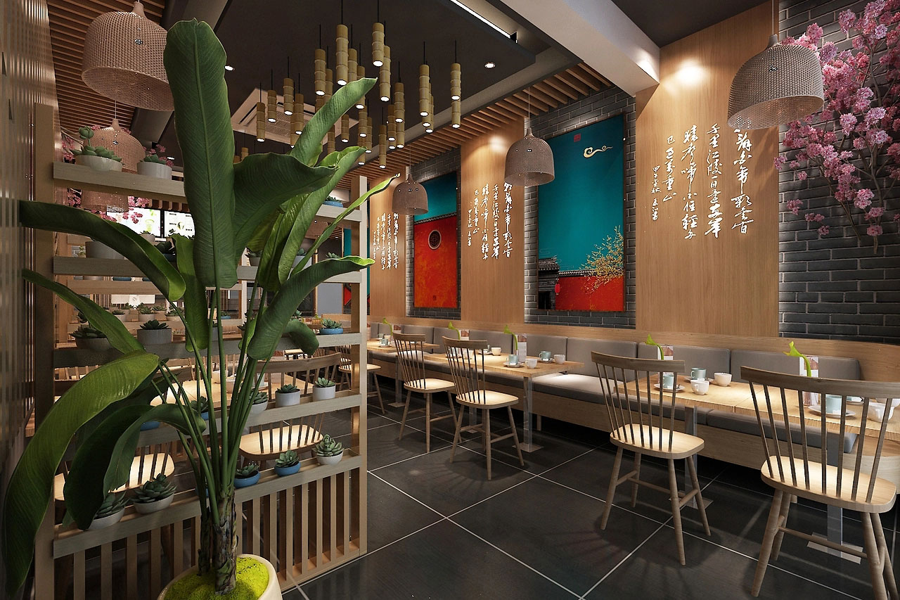 320平米新郑中餐馆装修设计效果图