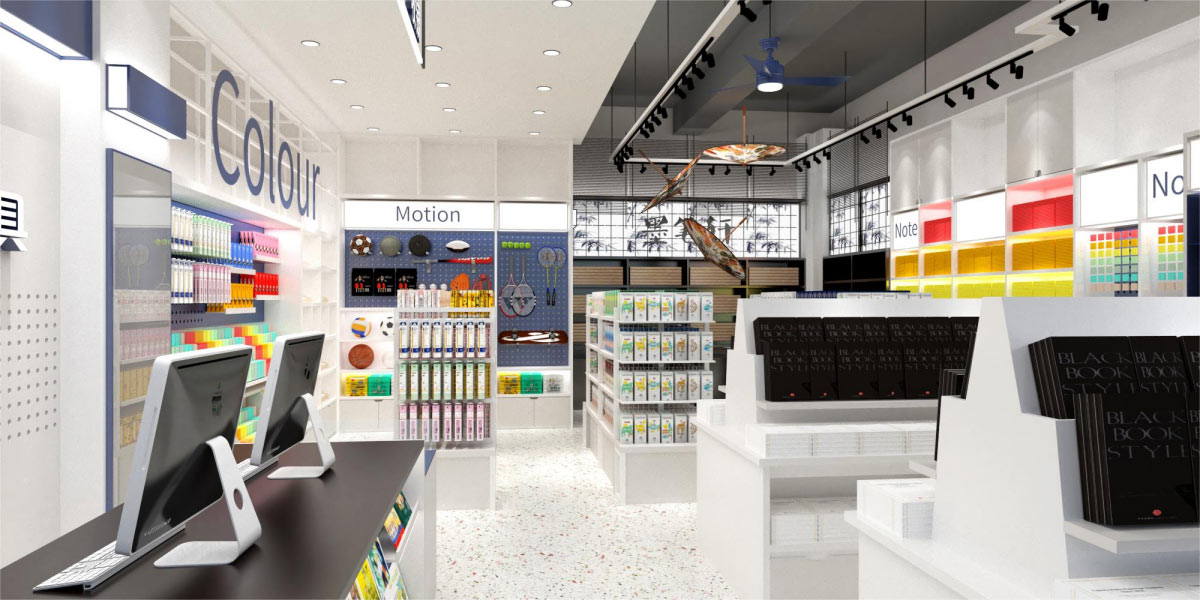 25平米新郑文具专卖店设计效果图