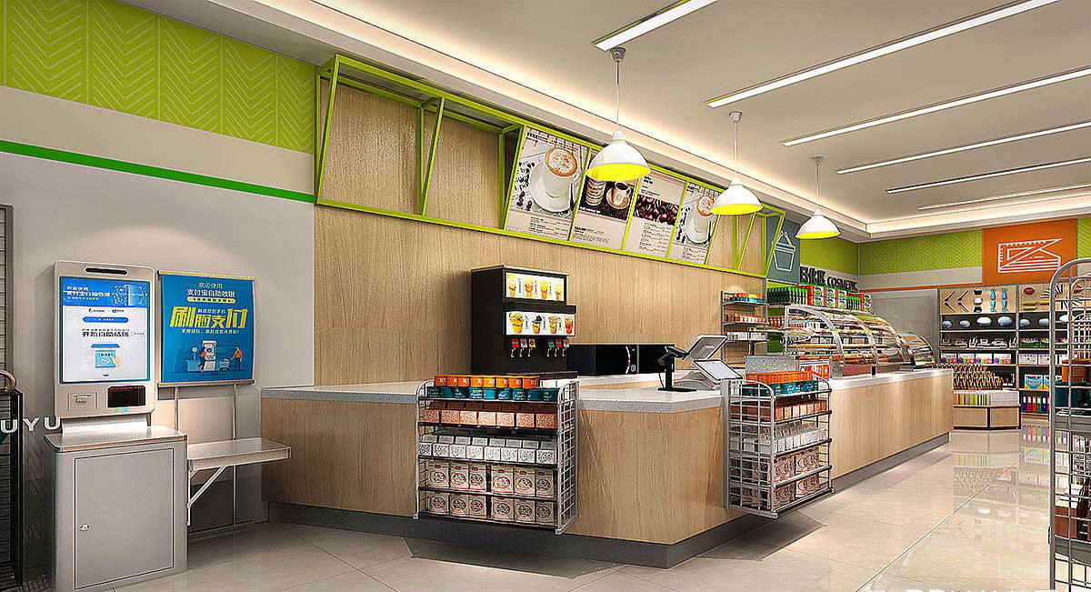 65平米新郑便利店装修设计效果图