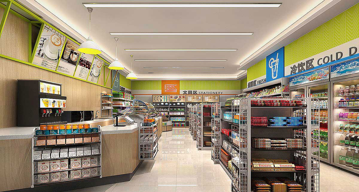 65平米新郑便利店装修设计效果图