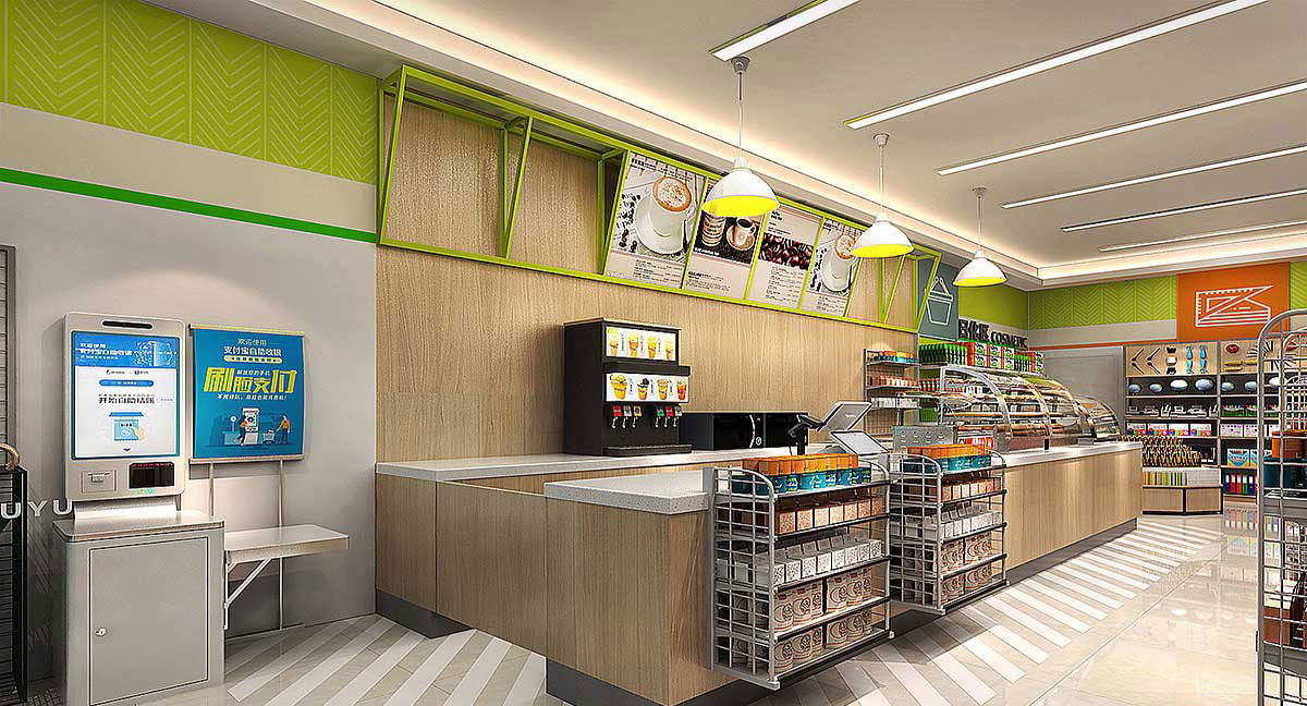 65平米新郑便利店装修设计效果图