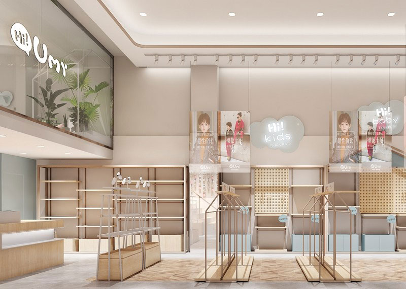 60平米新郑童装店面设计效果图