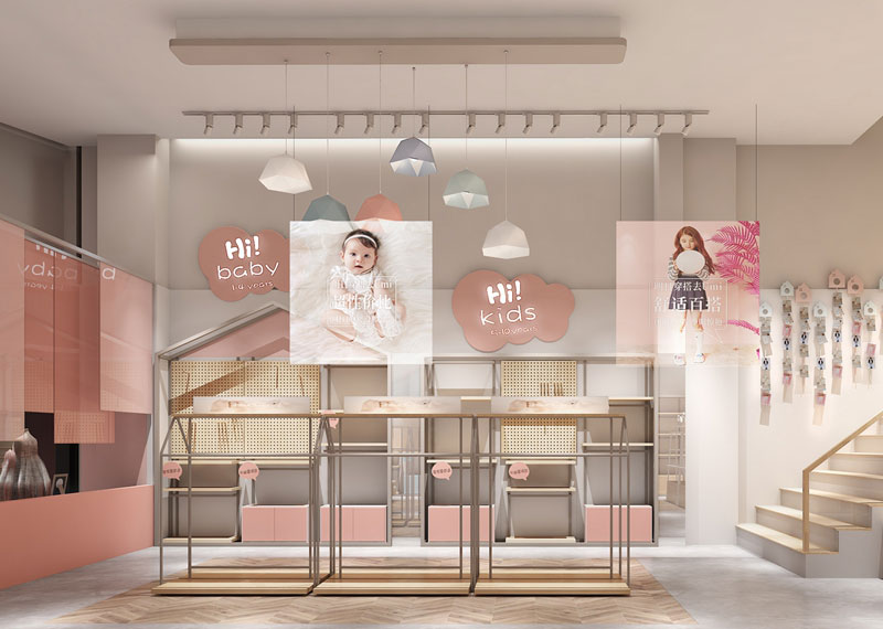 60平米新郑童装店面设计效果图