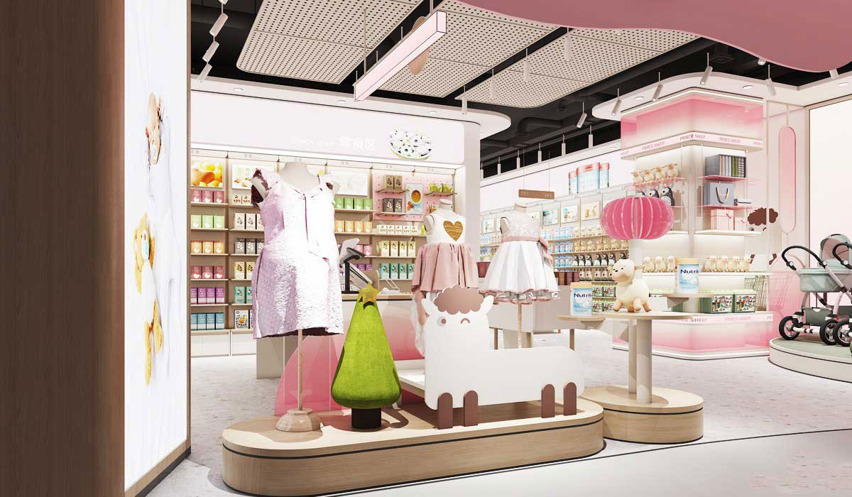 215平米新郑母婴用品店设计效果图