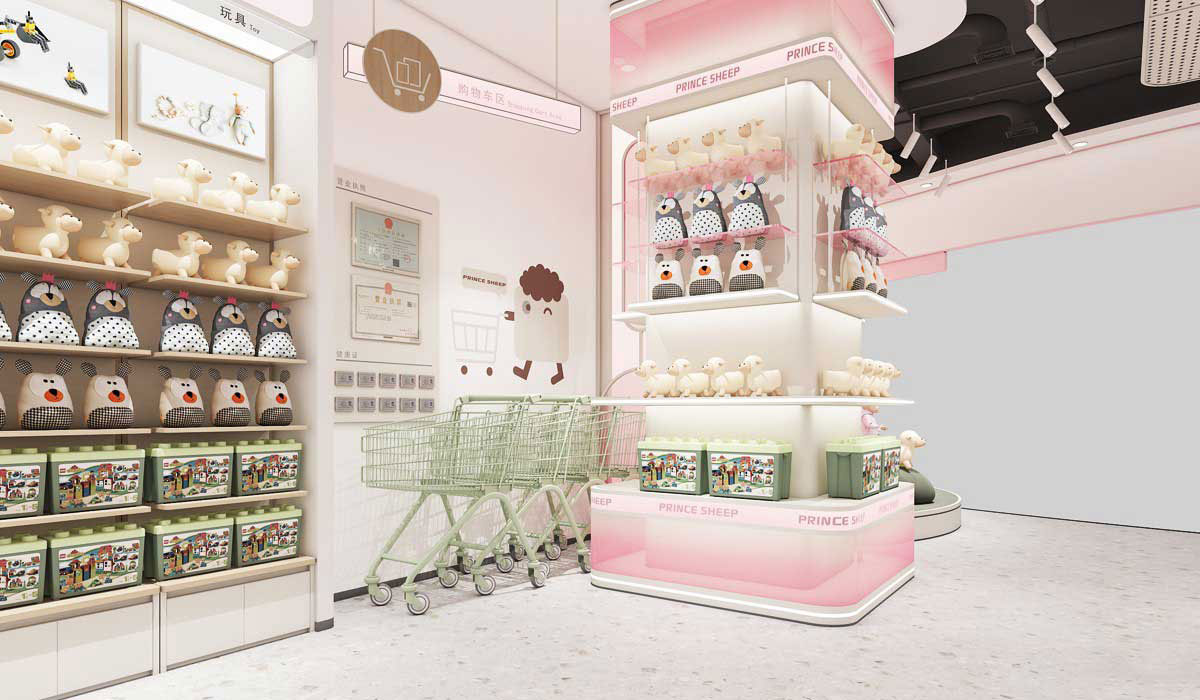 215平米新郑母婴用品店设计效果图