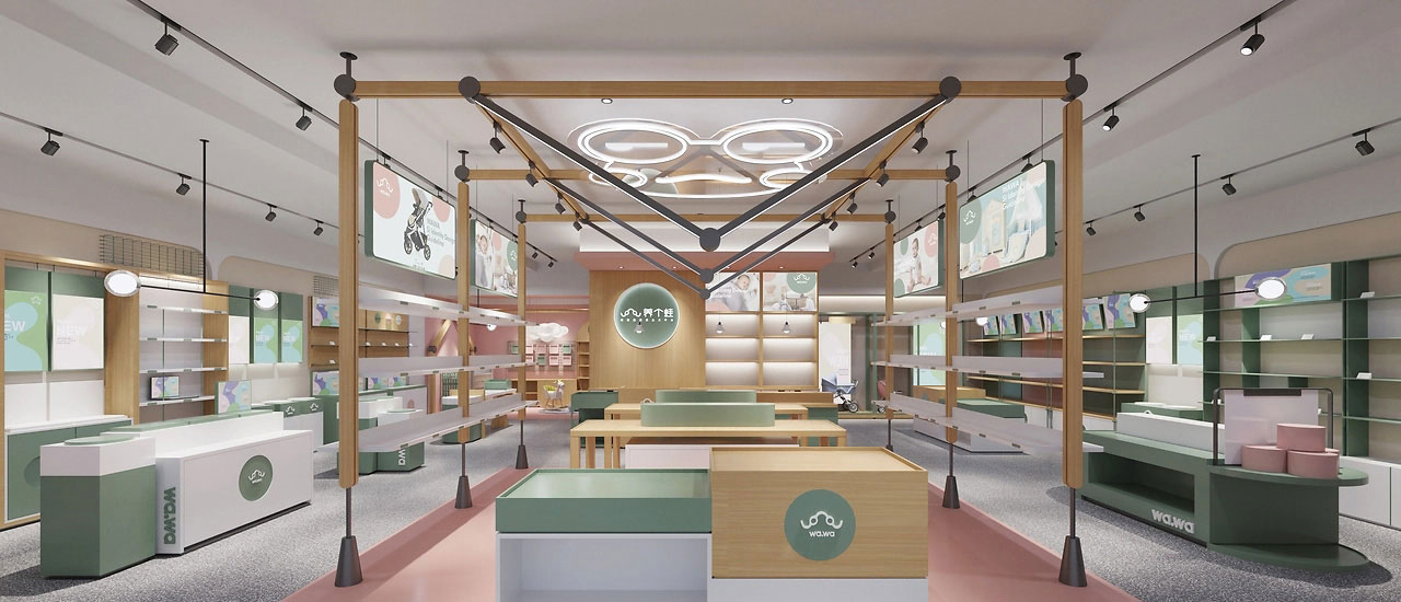 185平米新郑母婴店装修设计效果图