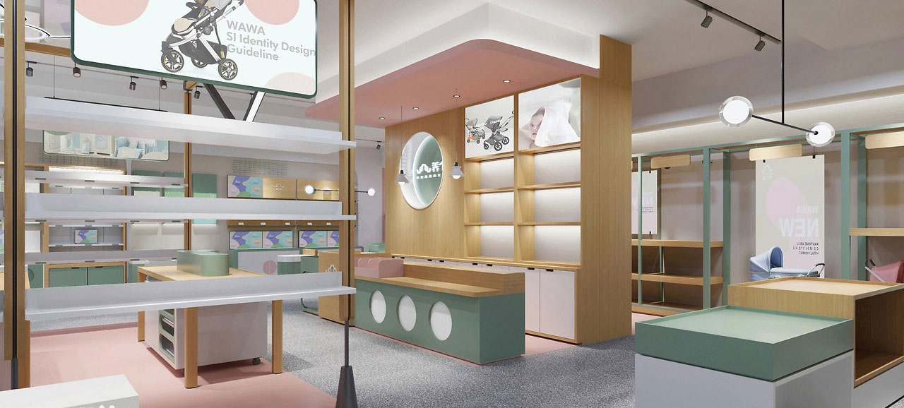 185平米新郑母婴店装修设计效果图